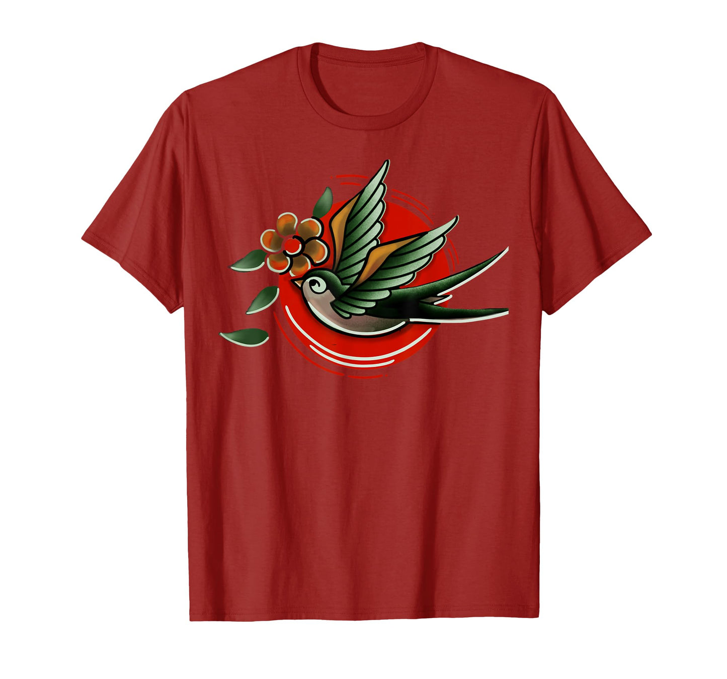TRADITIONAL SWALLOW, AMERICAN OLD SCHOOL BIRD T-Shirt