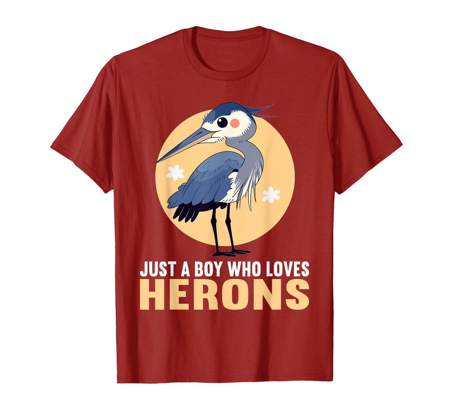 Just a Boy who loves Herons Heron T-Shirt