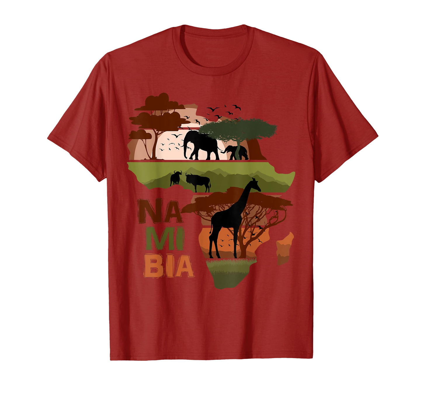 Namibia Africa Sunset Continent Nature Wild Life T-Shirt