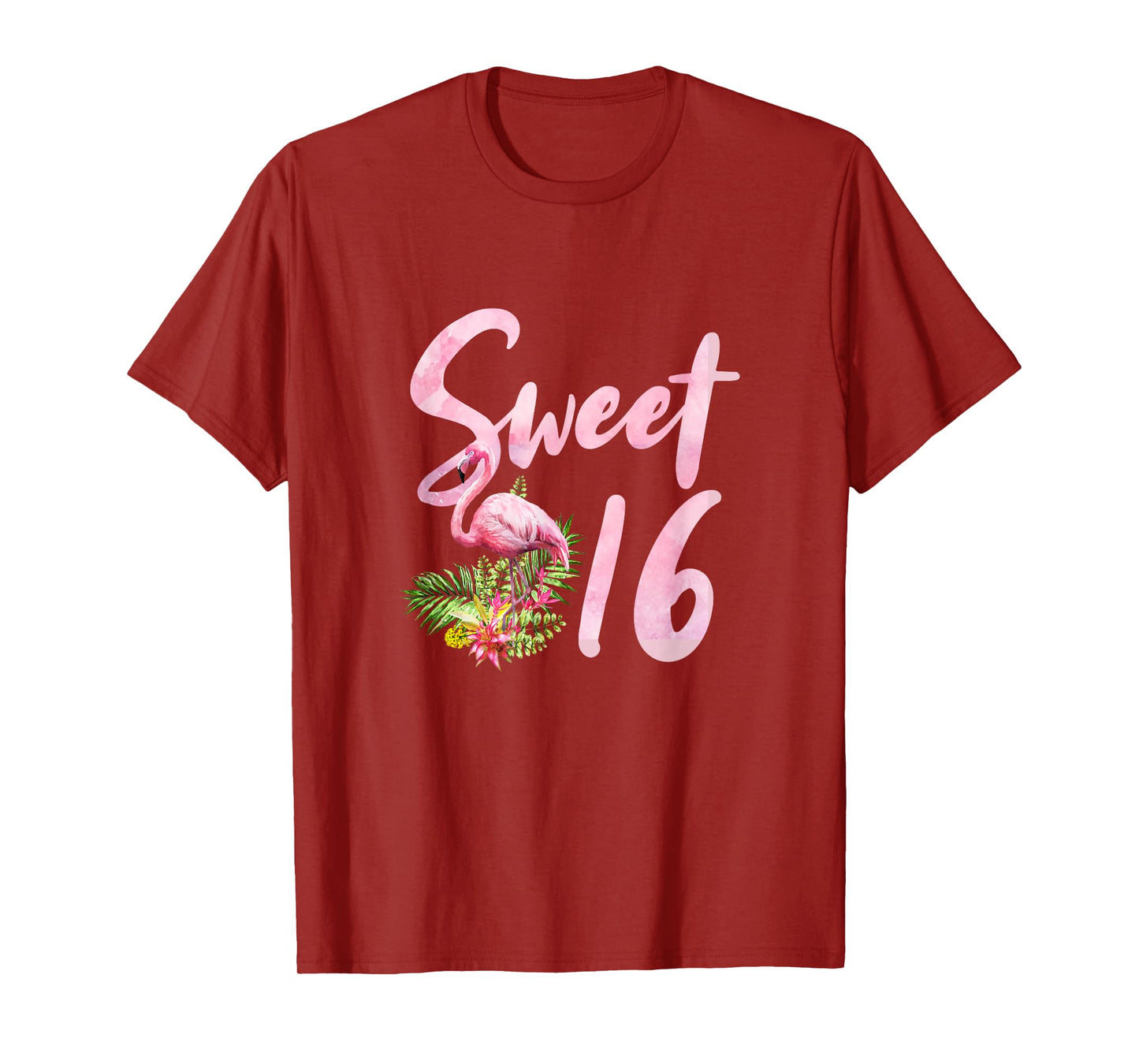 Sweet Sixteen Birthday Party Gift I Sweet 16 Flamingo T-Shirt