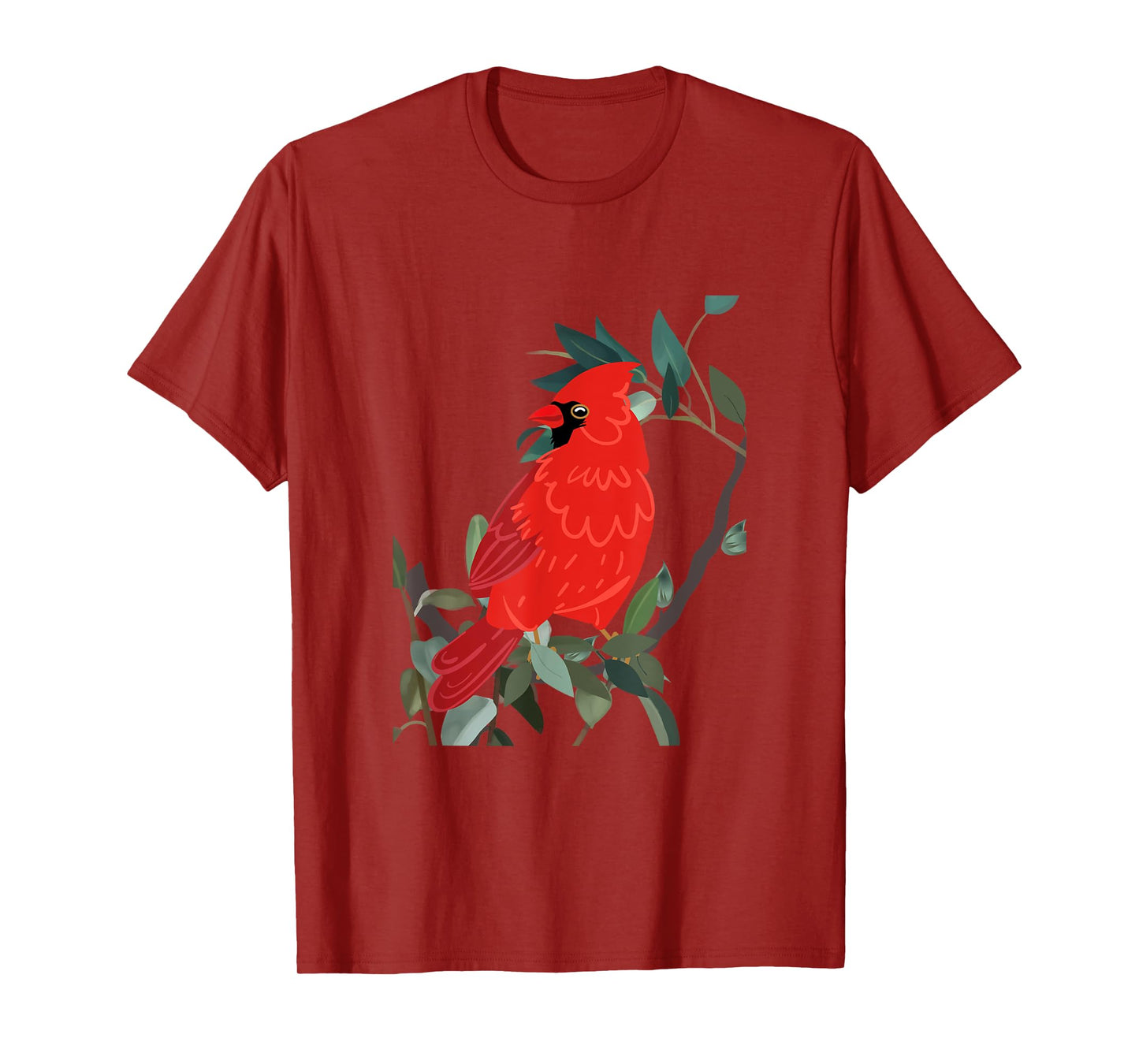 Northern cardinal, Red bird on tree branch T-Shirt