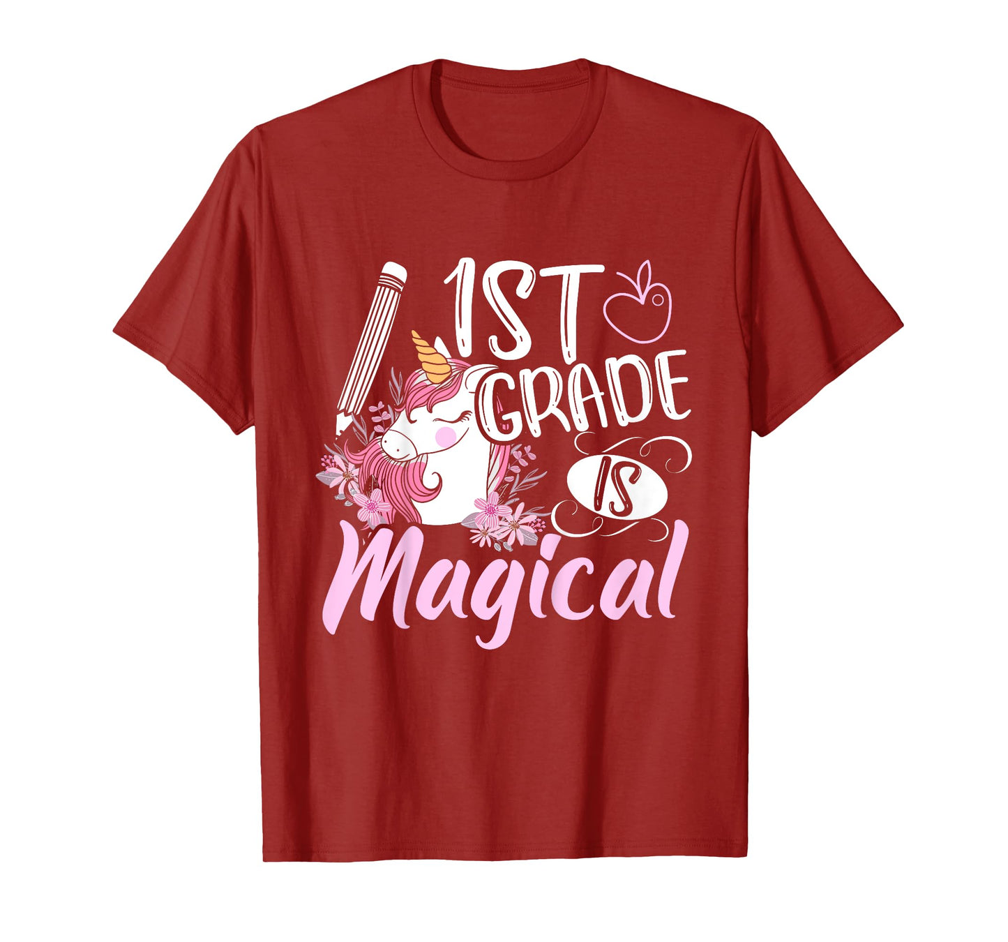1st Grade Is Magical Unicorn Girls Back To School T-Shirt