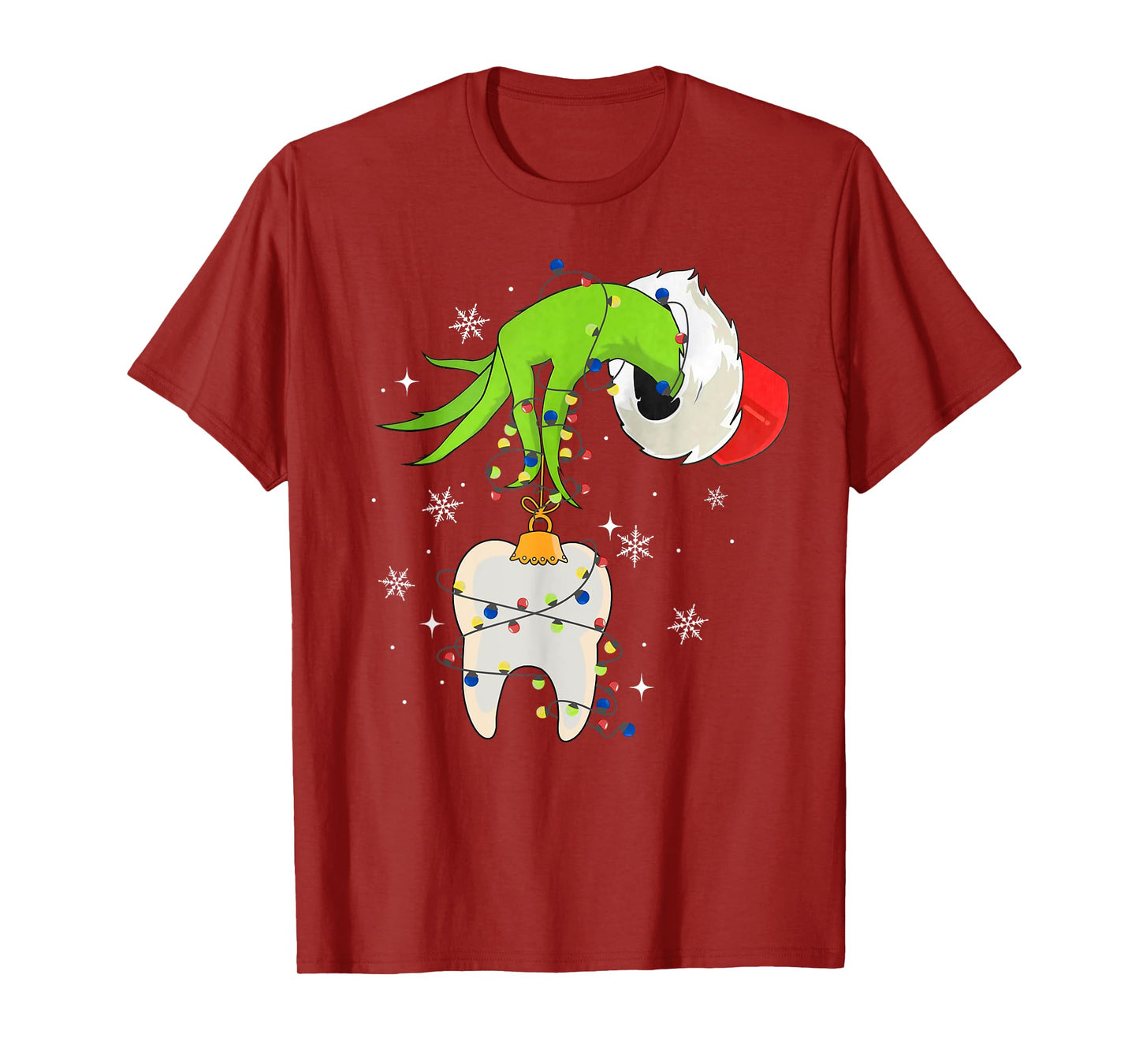 Tooth Dentist Dental Assistant Teeth Christmas Xmas Pajamas T-Shirt