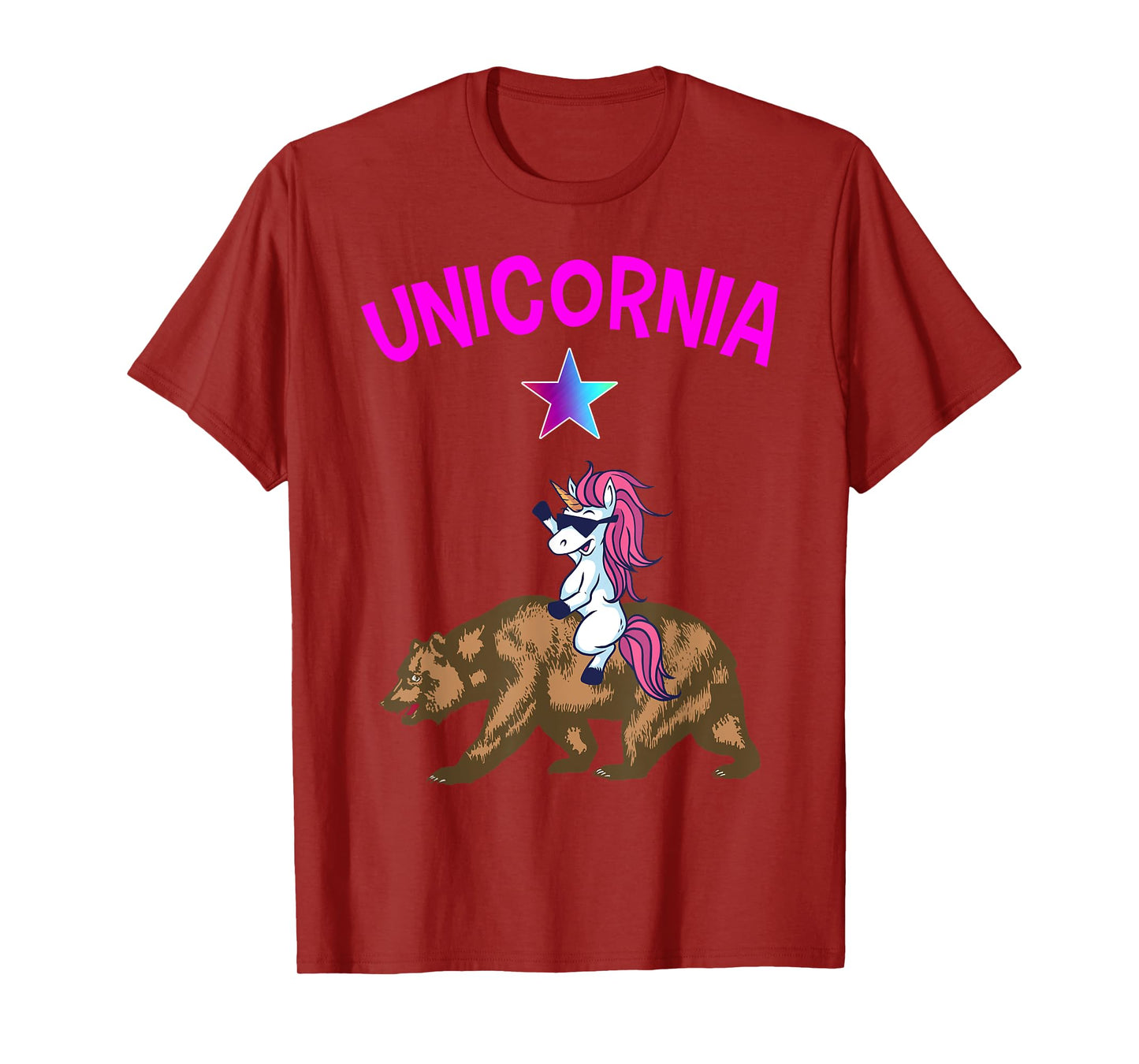 Unicornia Shirt Funny California Unicorn TShirt Gift T-Shirt