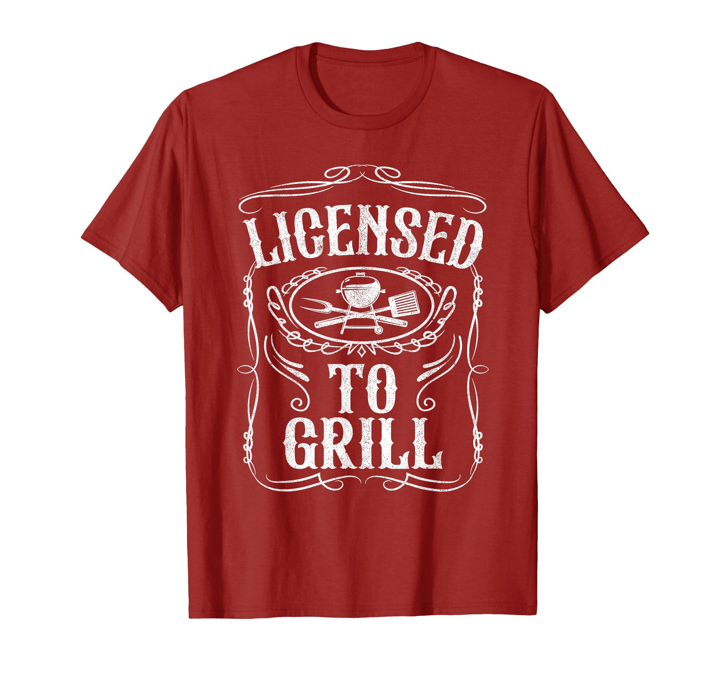 Licensed To Grill Funny BBQ Grilling Fathers Day Dad Gift T-Shirt