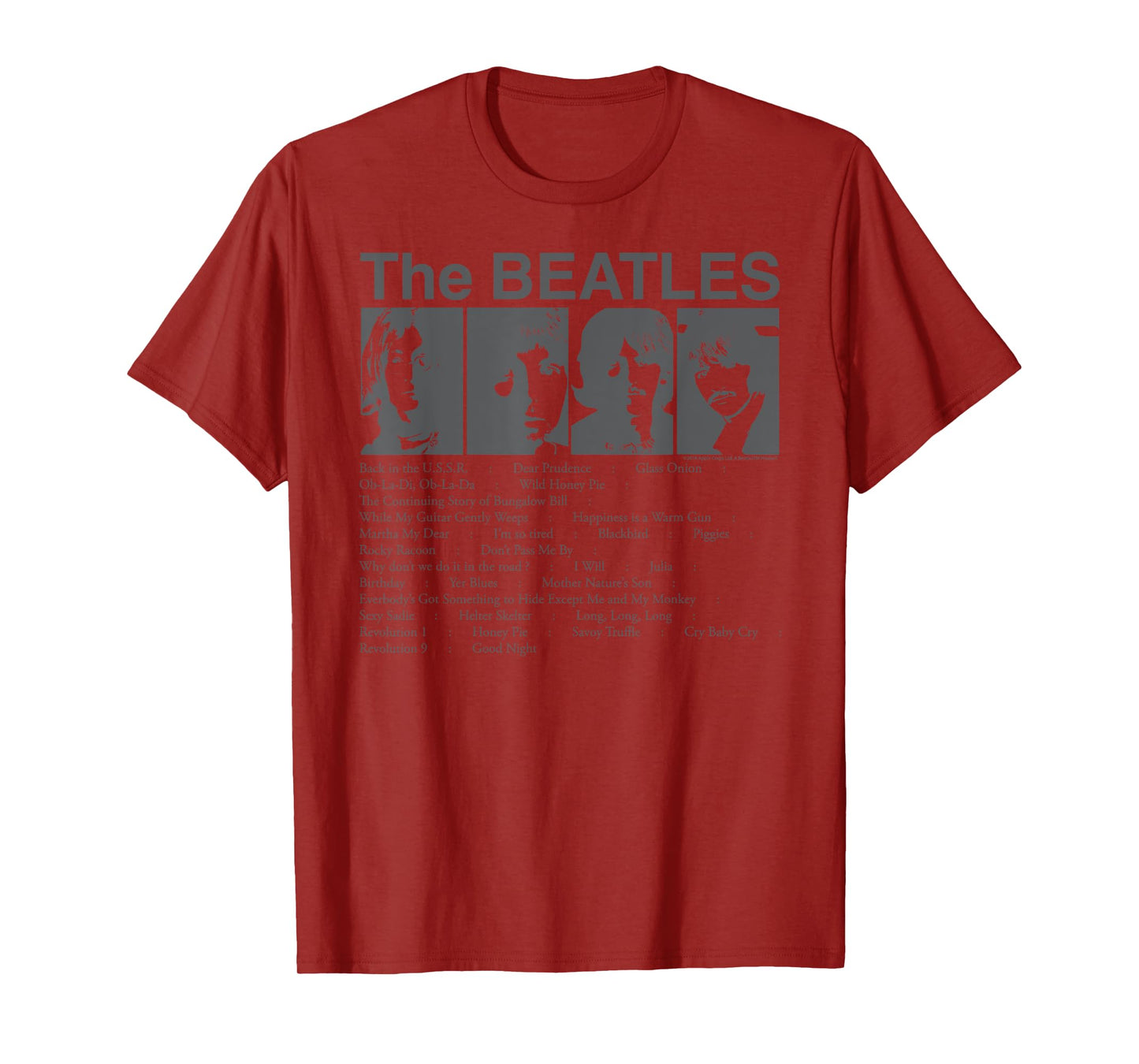 The Beatles - Song List T-Shirt