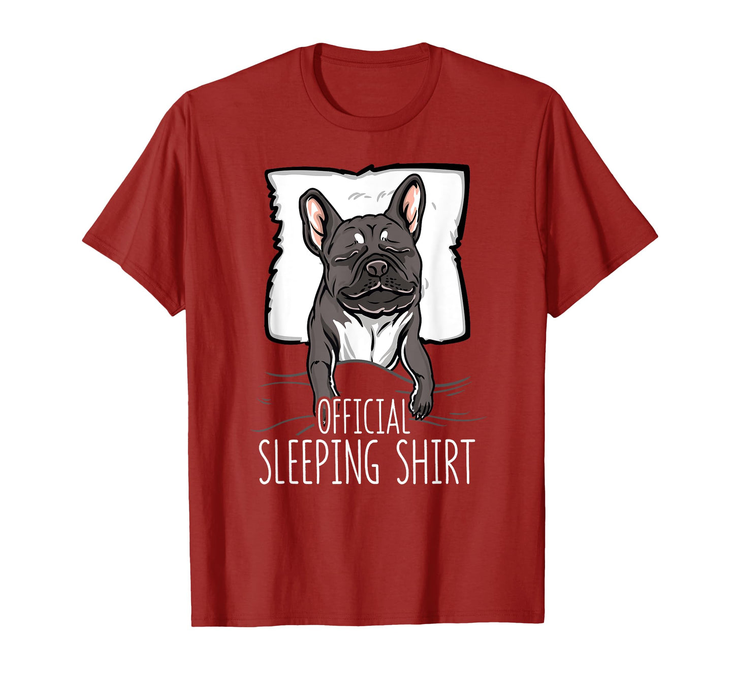 official sleeping Shirt cute french bulldog dog nightgown Men Women Girls Kids T-Shirt