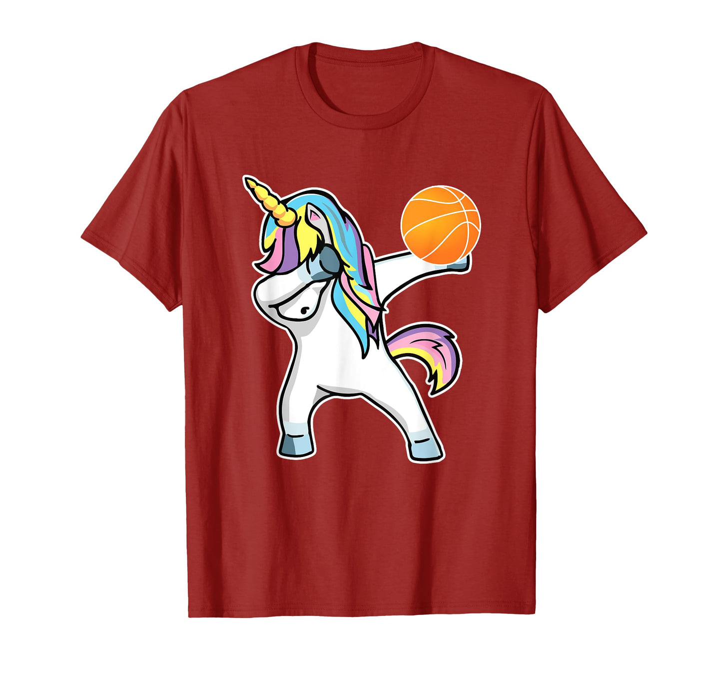 Dabbing Unicorn Basketball Shirt Funny Girl Unicorn Tee T-Shirt