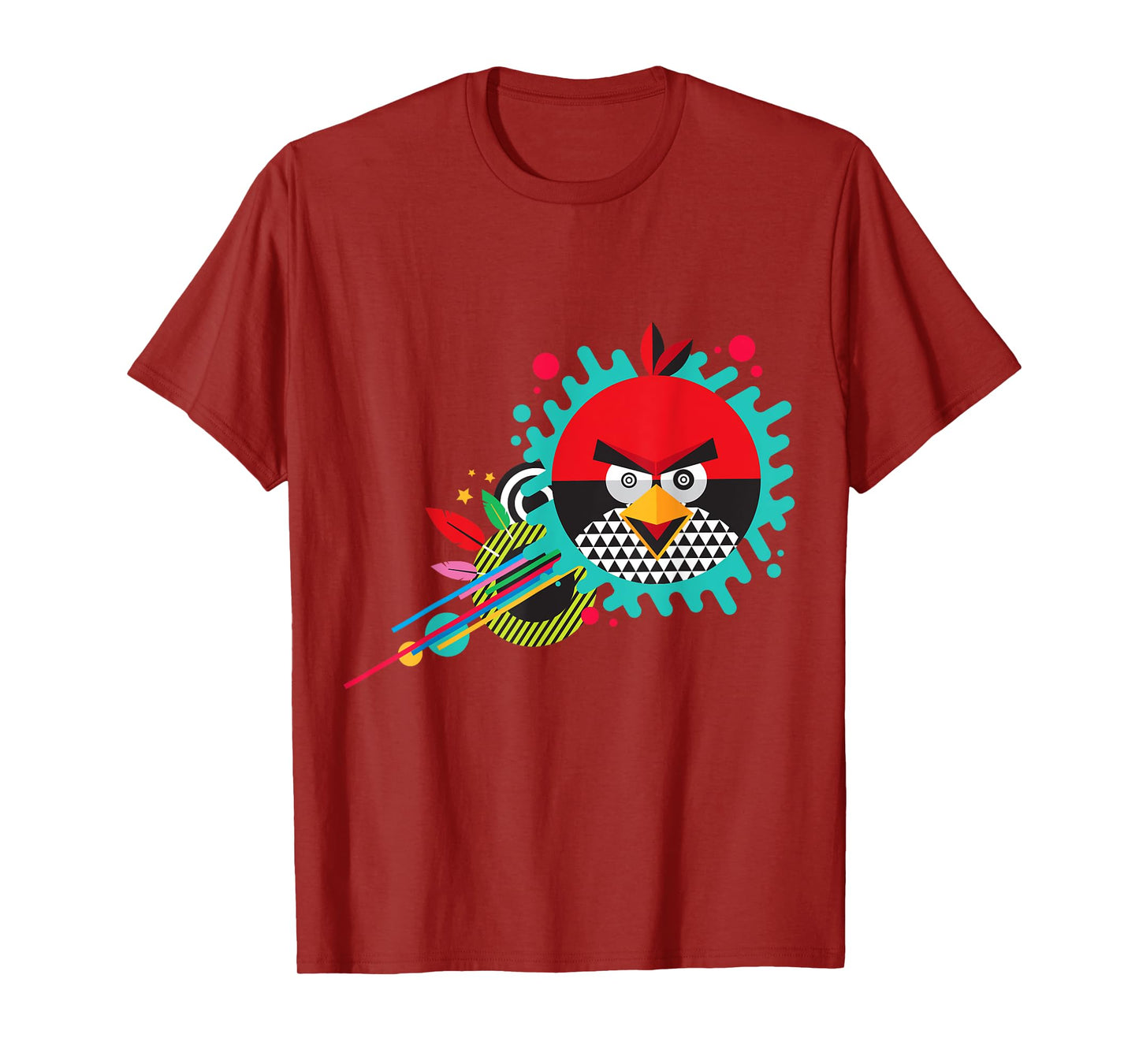Angry Birds Red Geometric Official Merchandise T-Shirt