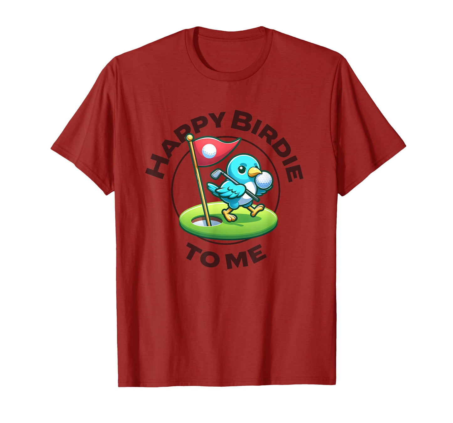 Funny Golf Birthday Happy Birdie Golfer Kids Boys Men T-Shirt