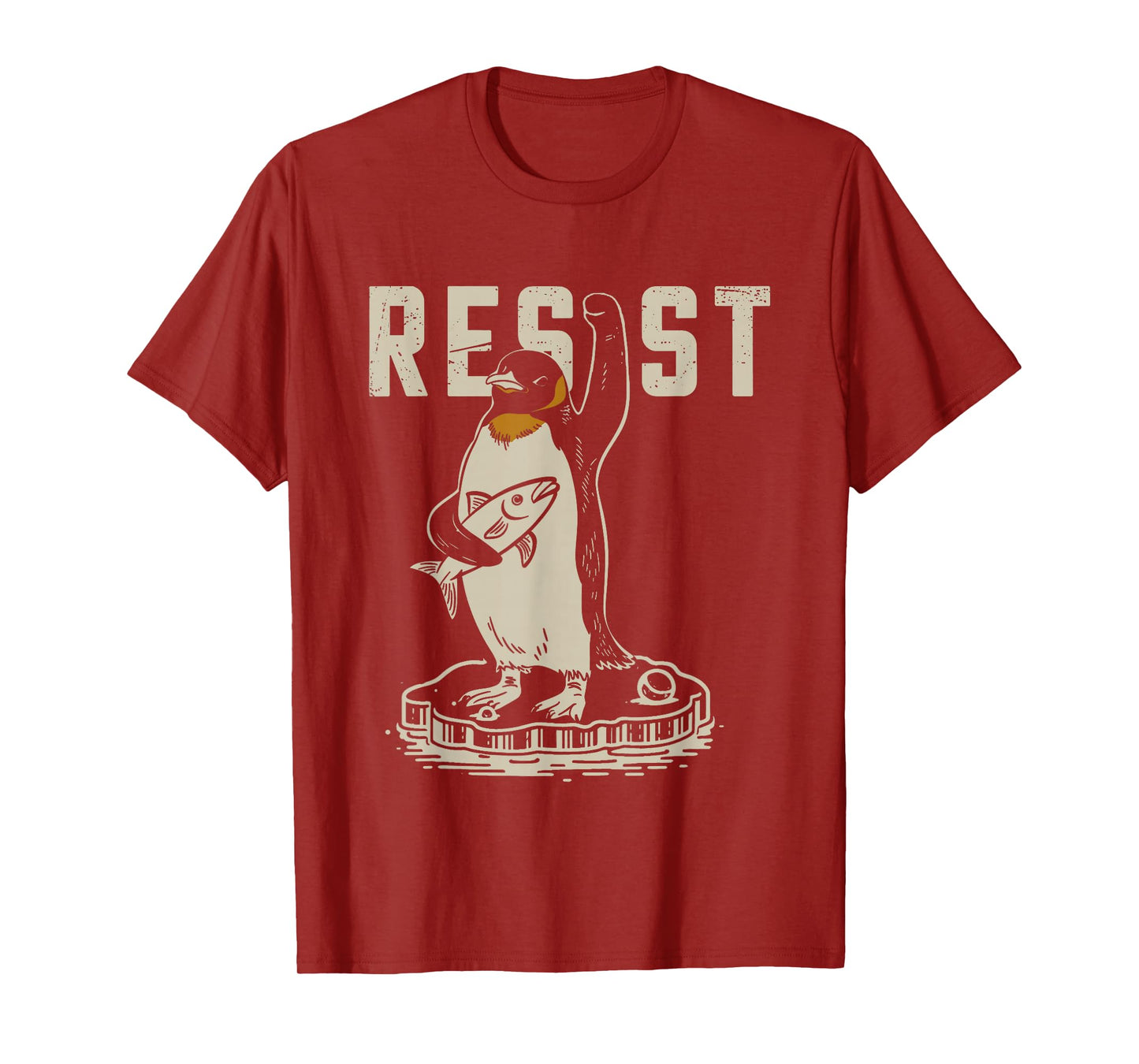 RESIST PENGUIN ACTIVISM - Funny Resist Penguin Activism T-Shirt