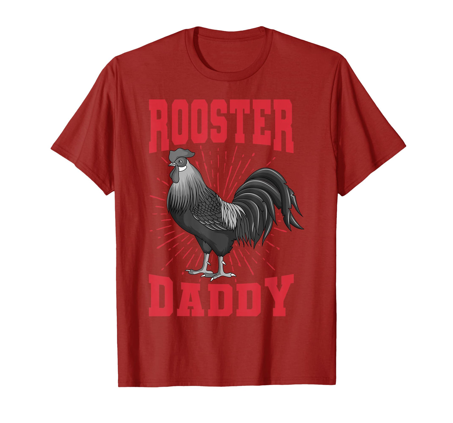 Rooster Daddy Chicken Farm Poultry Father's Day T-Shirt