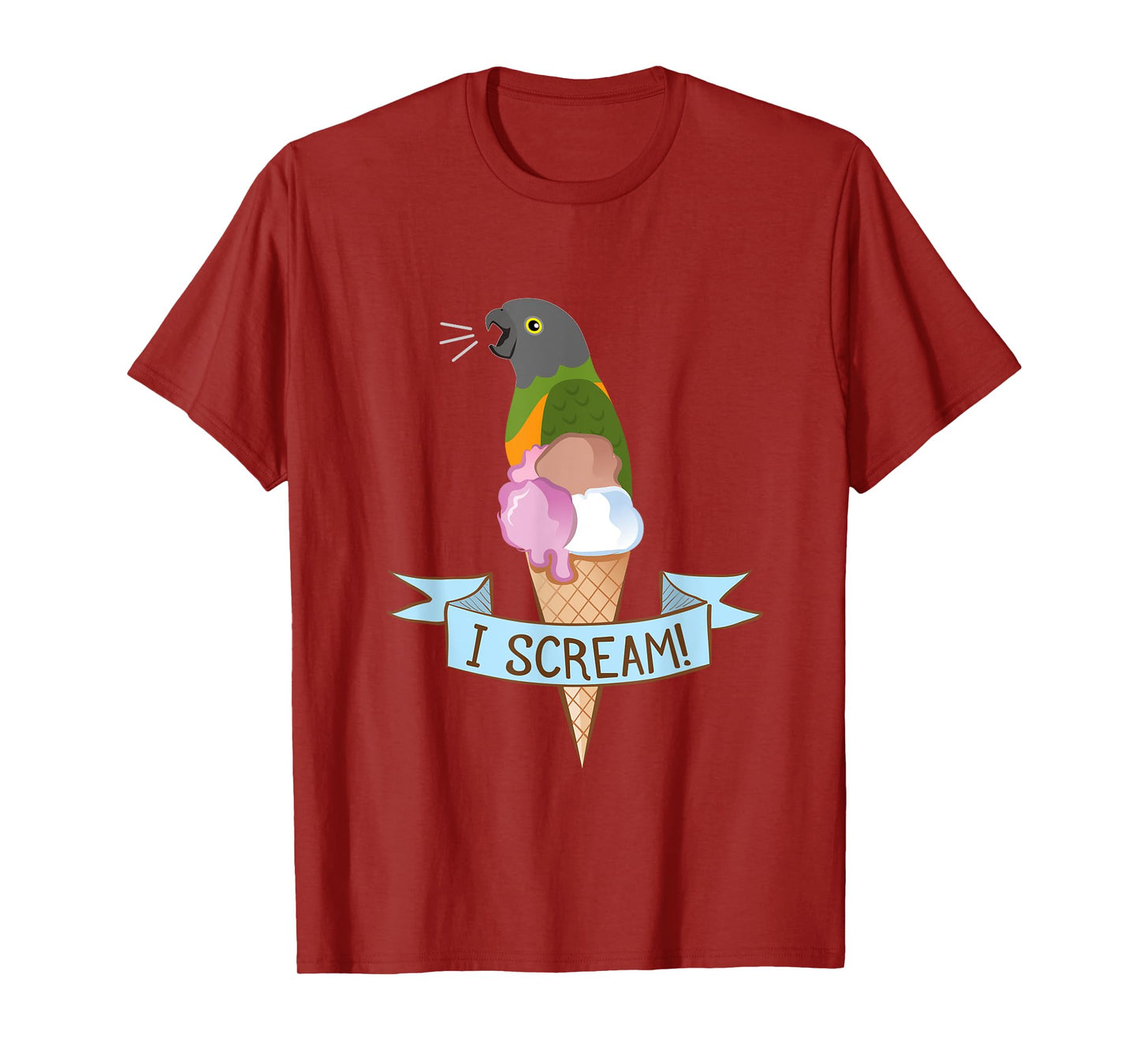 Senegal Parrot Ice Cream T-Shirt