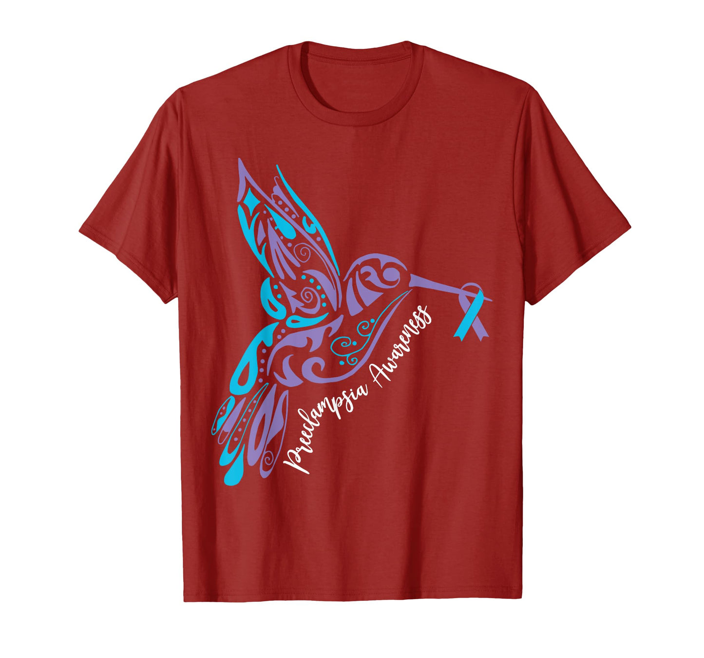 Bird Ribbon Preeclampsia Awareness Preeclampsia Survivor T-Shirt