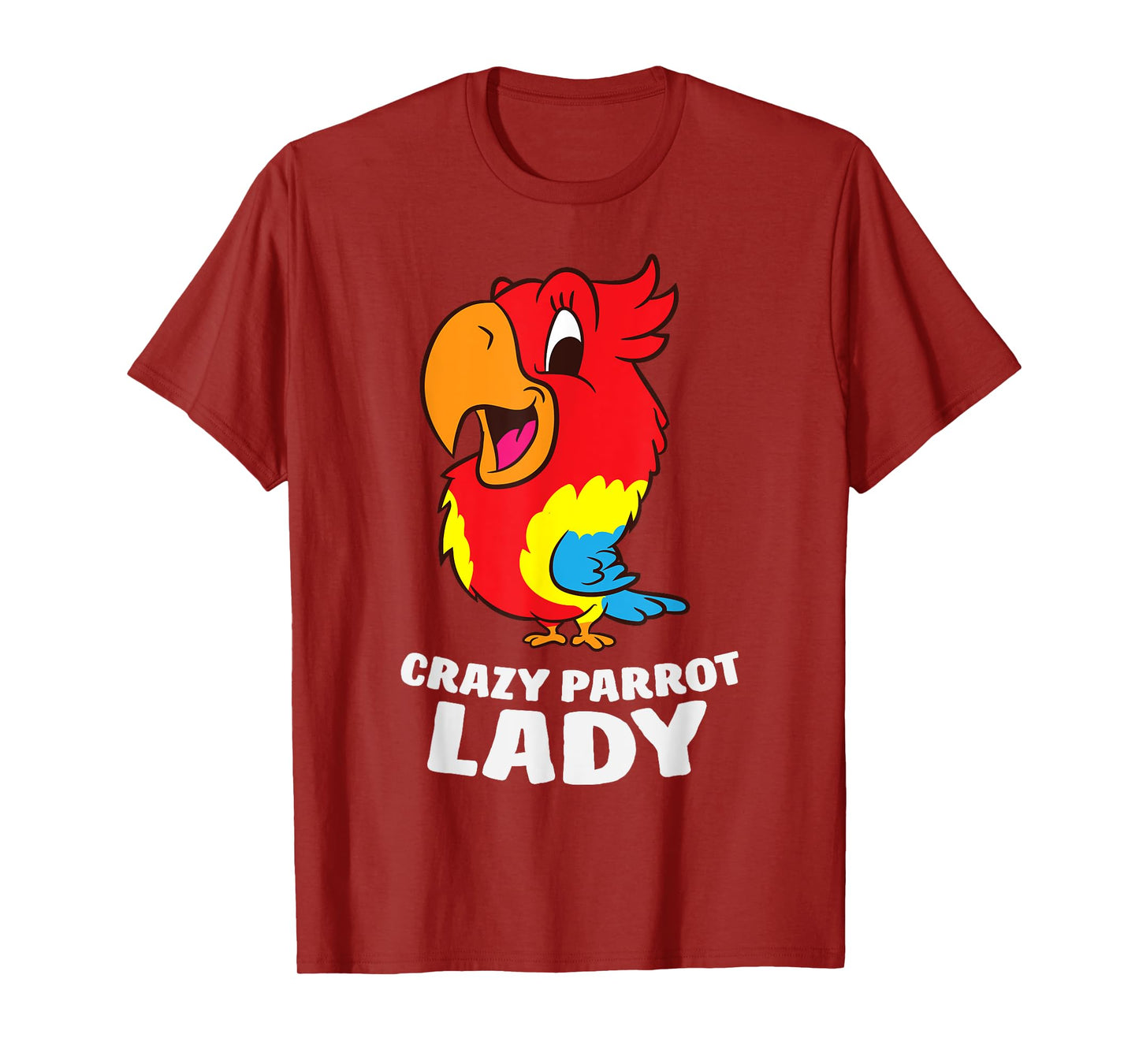 Crazy Parrot Lady Funny Parrot Girl T-Shirt