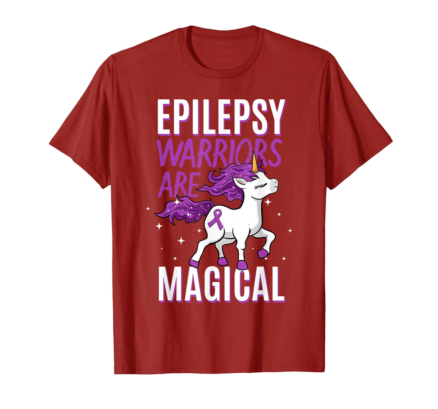 Epilepsie-Bewusstseinsmonat-Kleidung Epilepsy Warriors Are Magical Unicorn Graphic T-Shirt - Black, Small - Men's, Adults with Epilepsy or Supporters, Unisex, Short Sleeve, Classic Fit