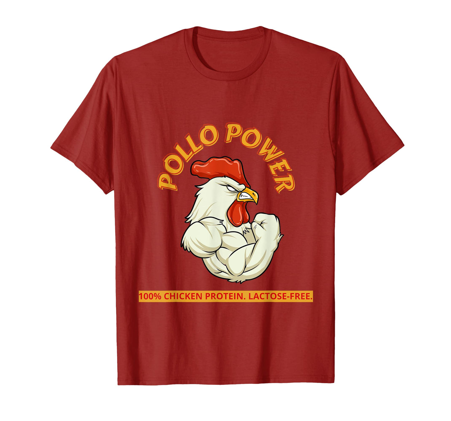 Pollo Power Funny Chicken Gym Men Women Workout T-Shirt