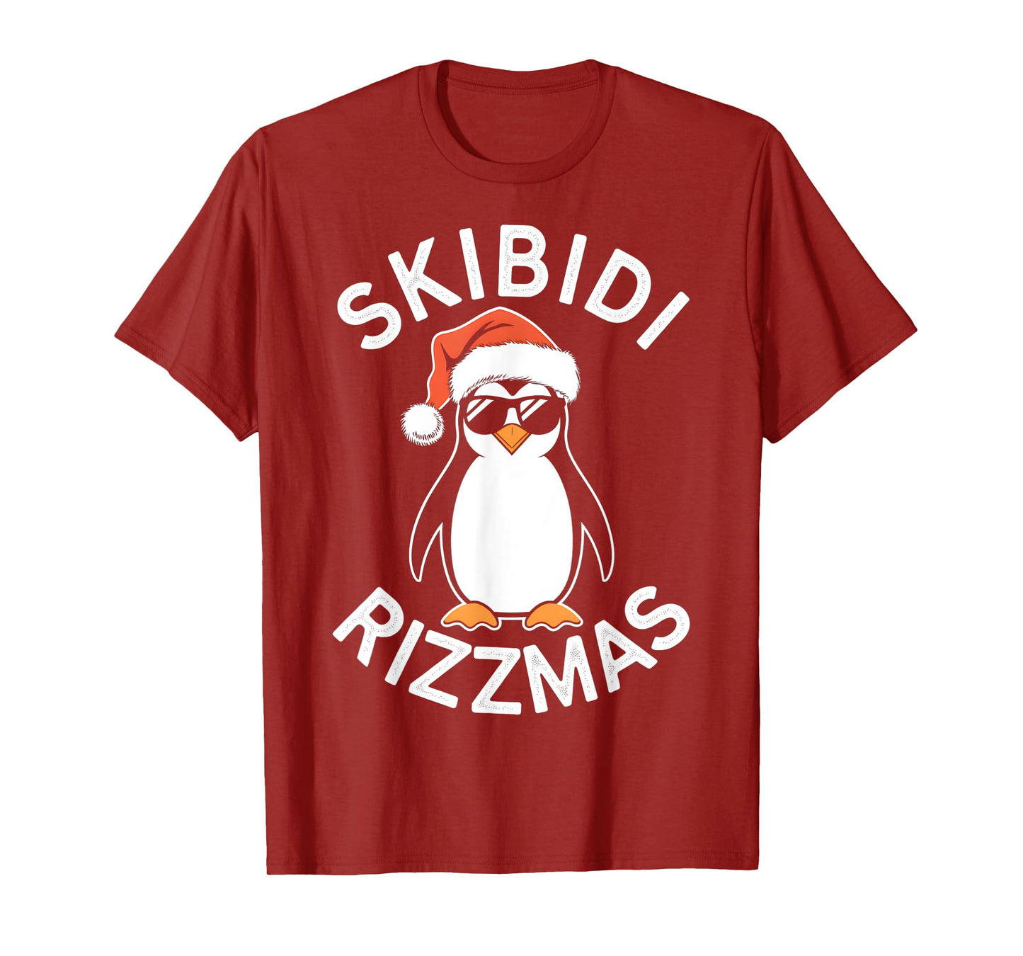 Skibidi Rizzmas Funny Christmas Christmas Season Penguin T-Shirt