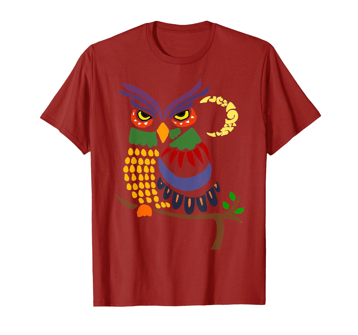 Smiletodaytees Owl Abstract Art T-shirt T-Shirt