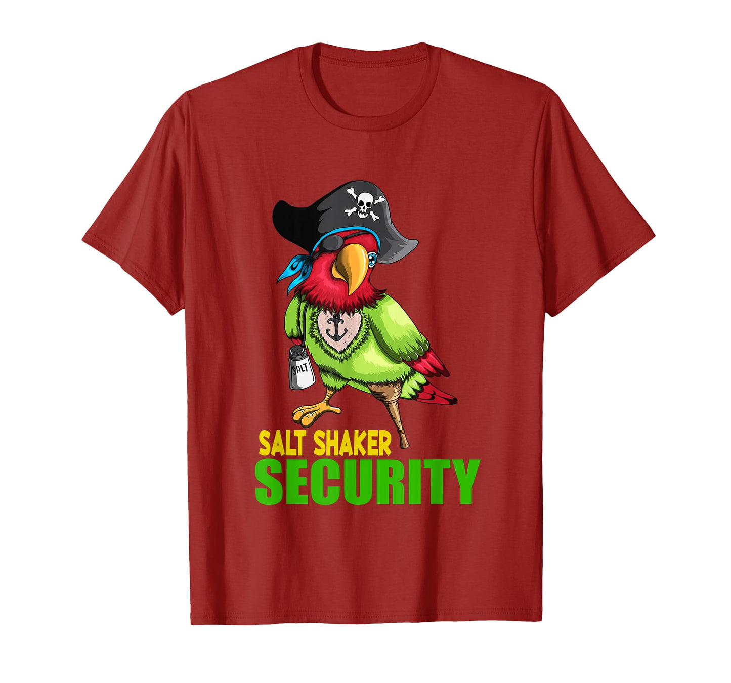 Funny Salt Shaker Parrot Pirate Pirate Hat Salt Eyelap T-Shirt