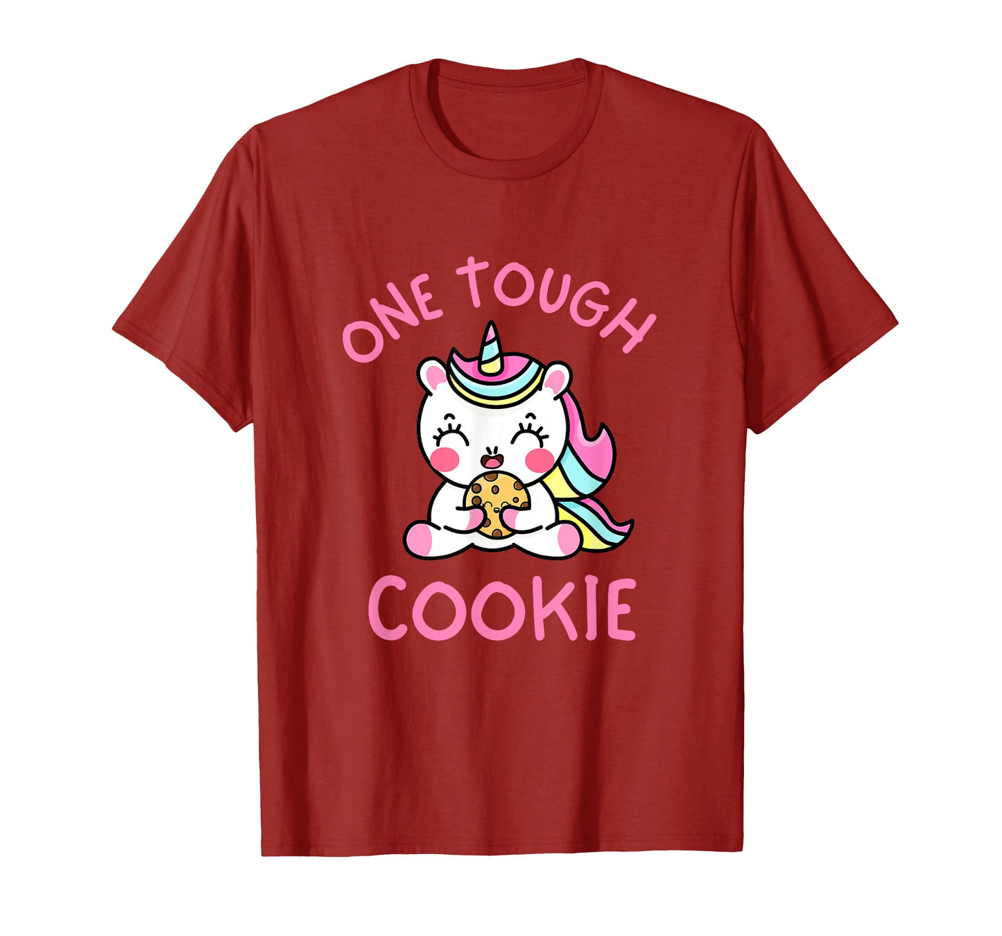 One Tough Cookie Cute Kawaii Unicorn Kids Toddler Girls 5T T-Shirt