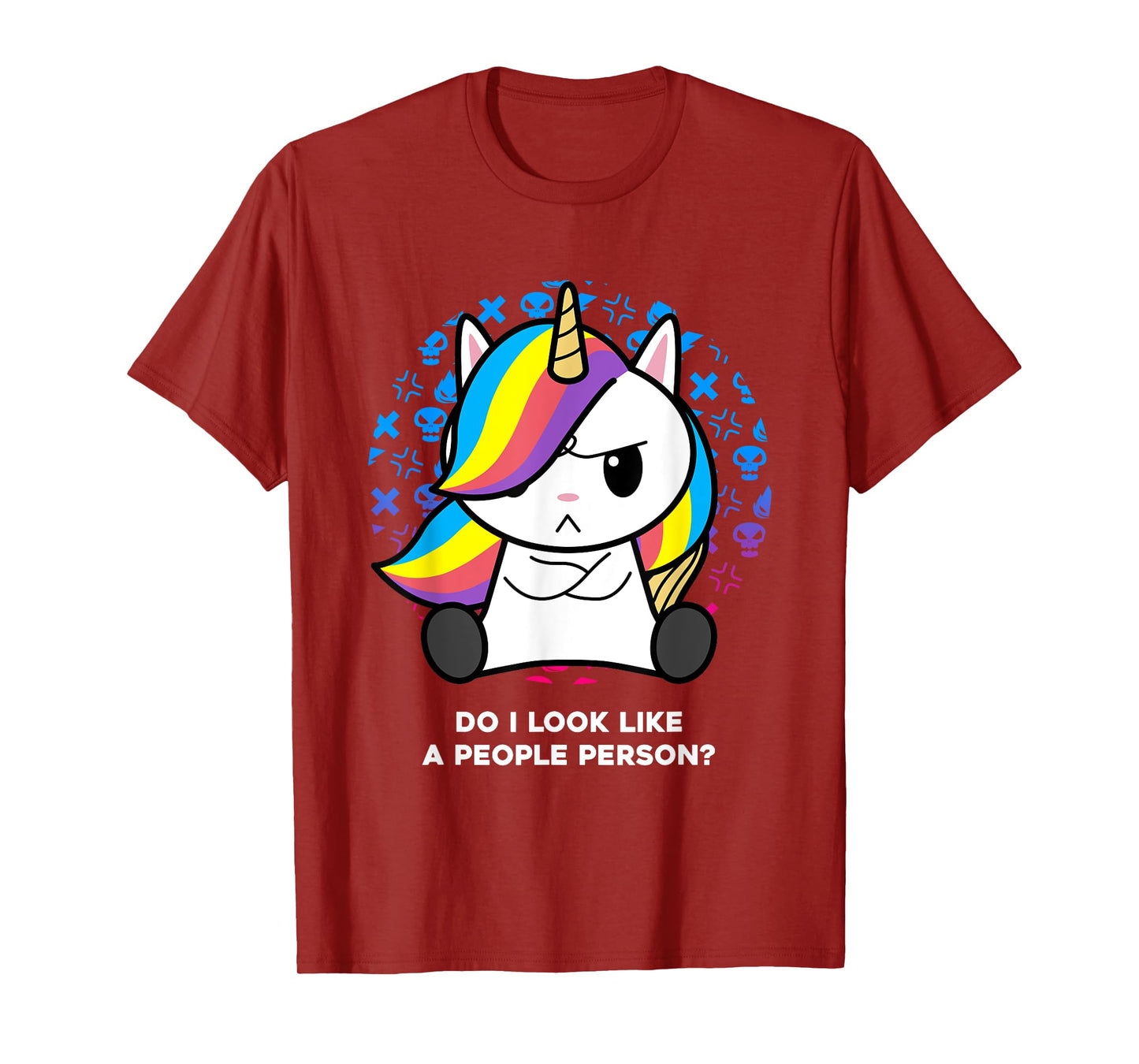 I'm Not Goth I Just Hate Everything Gothic Nerd Unicorn T-Shirt