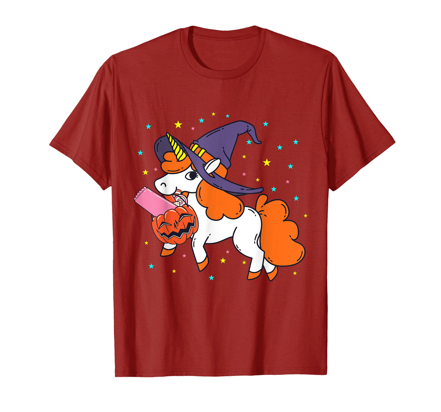 Halloween Unicorn Girls Women Witchy Unicorn Halloween T-Shirt