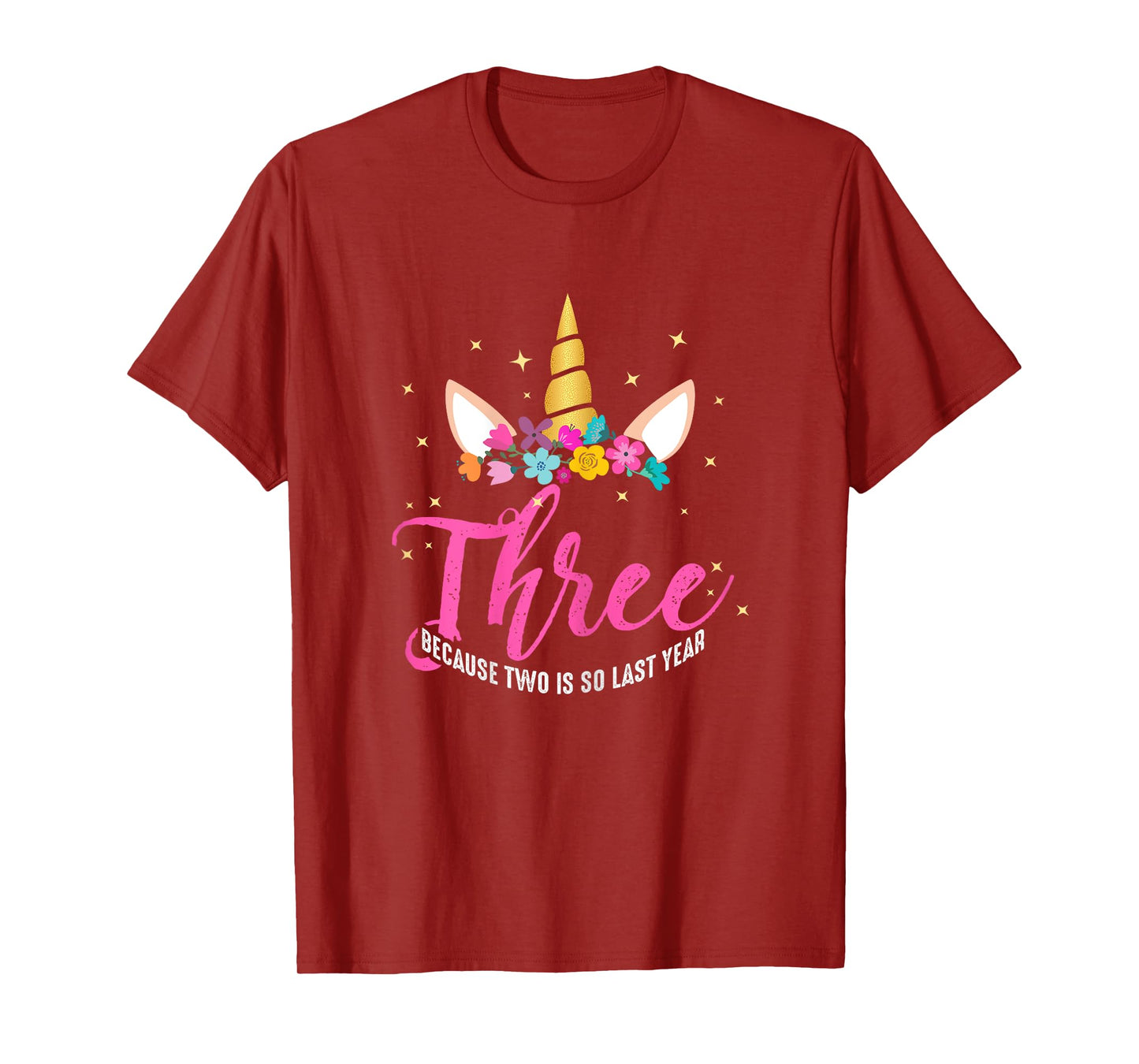 3 Years Old Birthday Girl Gifts Unicorn 3rd Birthday T-Shirt