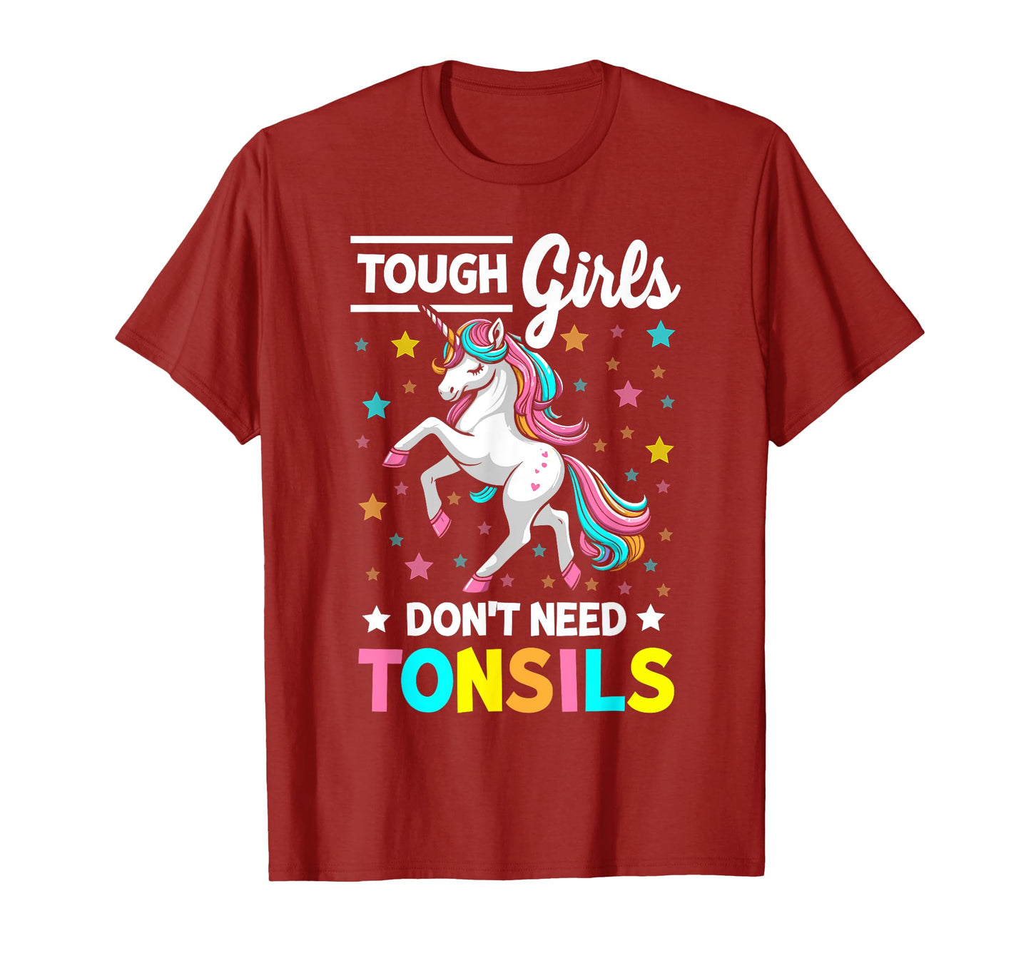 Tonsil Surgery Recovery Girls Unicorn Tonsil Removal T-Shirt