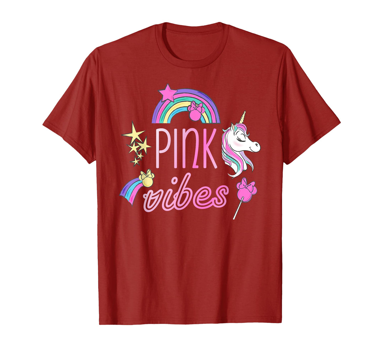 Disney Minnie Mouse Unicorn Pink Vibes T-Shirt
