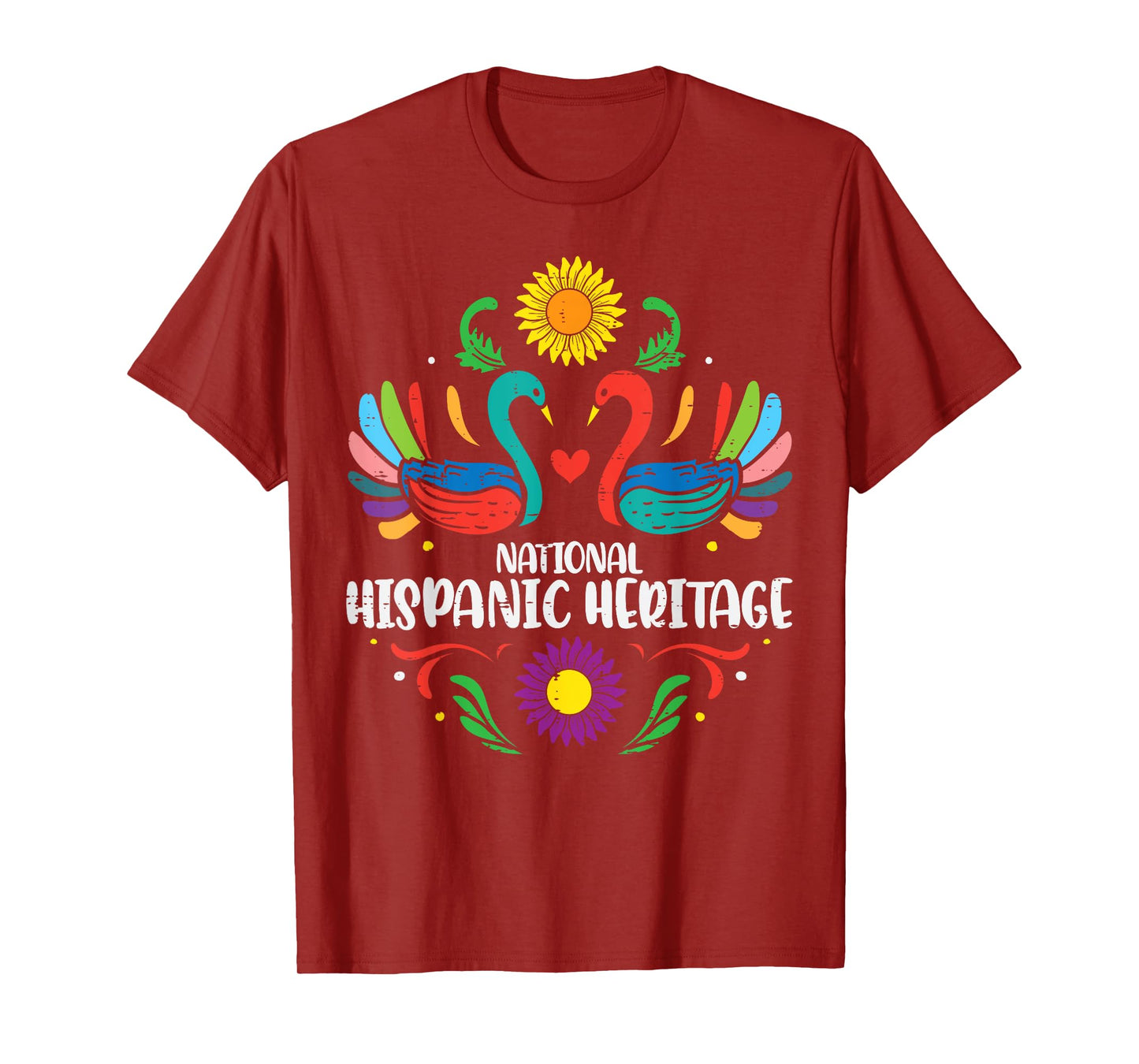 National Hispanic Heritage Month Otomi Birds Women Girls Kid T-Shirt