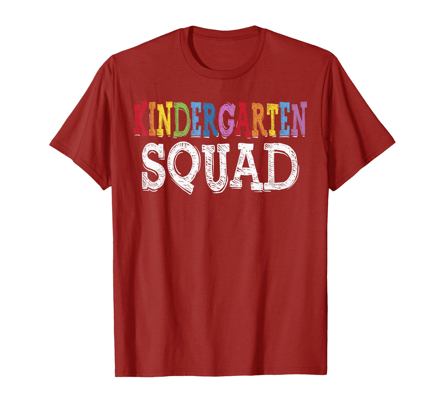 Cool Kindergarten Squad Fun Kids Student Back To School Tee T-Shirt