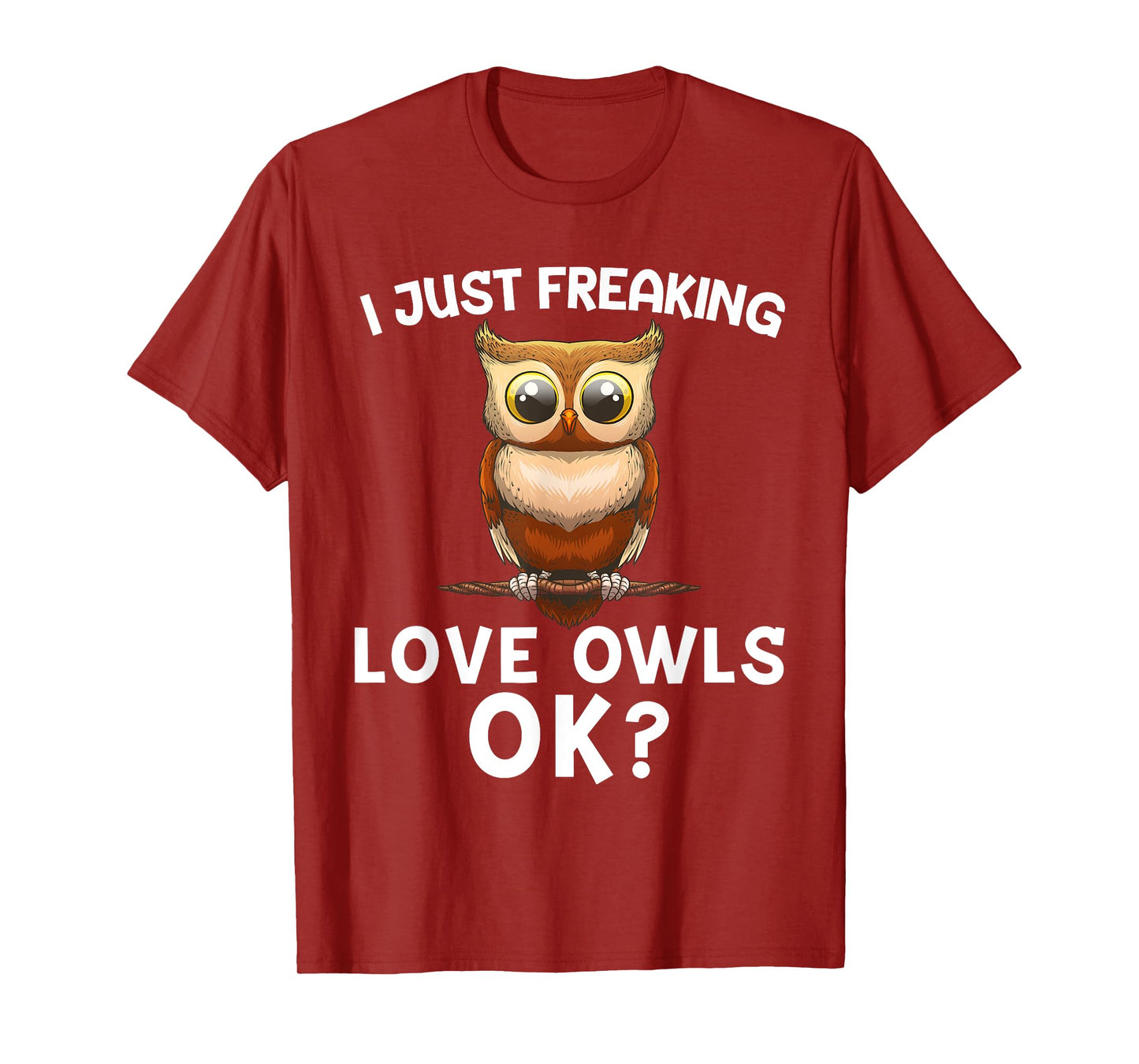 Cute Owl Design For Men Women Bird Fan Ornithology Humor T-Shirt