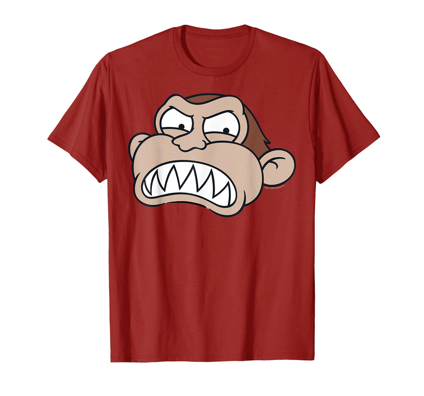 Family Guy Evil Monkey Angry Big Face Big Chest Portrait T-Shirt