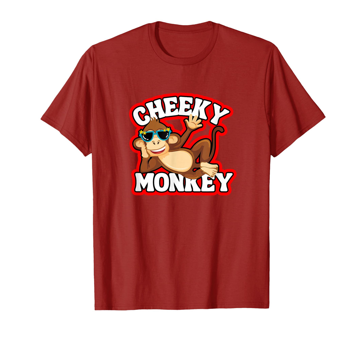 Cheeky Monkey Funny Monkeys Monkies Kids Boys Girls T-Shirt