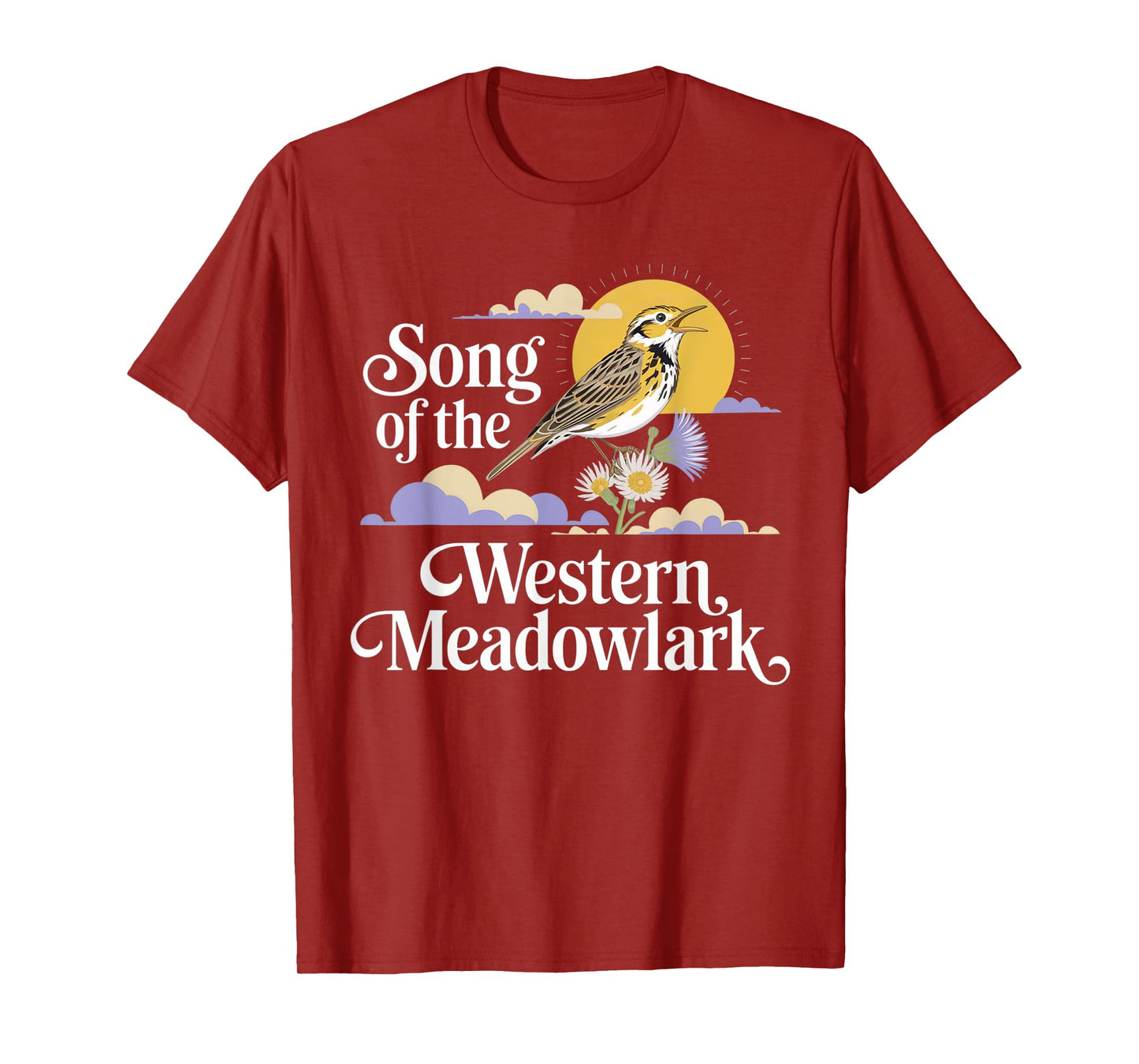 Western Meadowlark – Prairie Songbird Lover Design T-Shirt