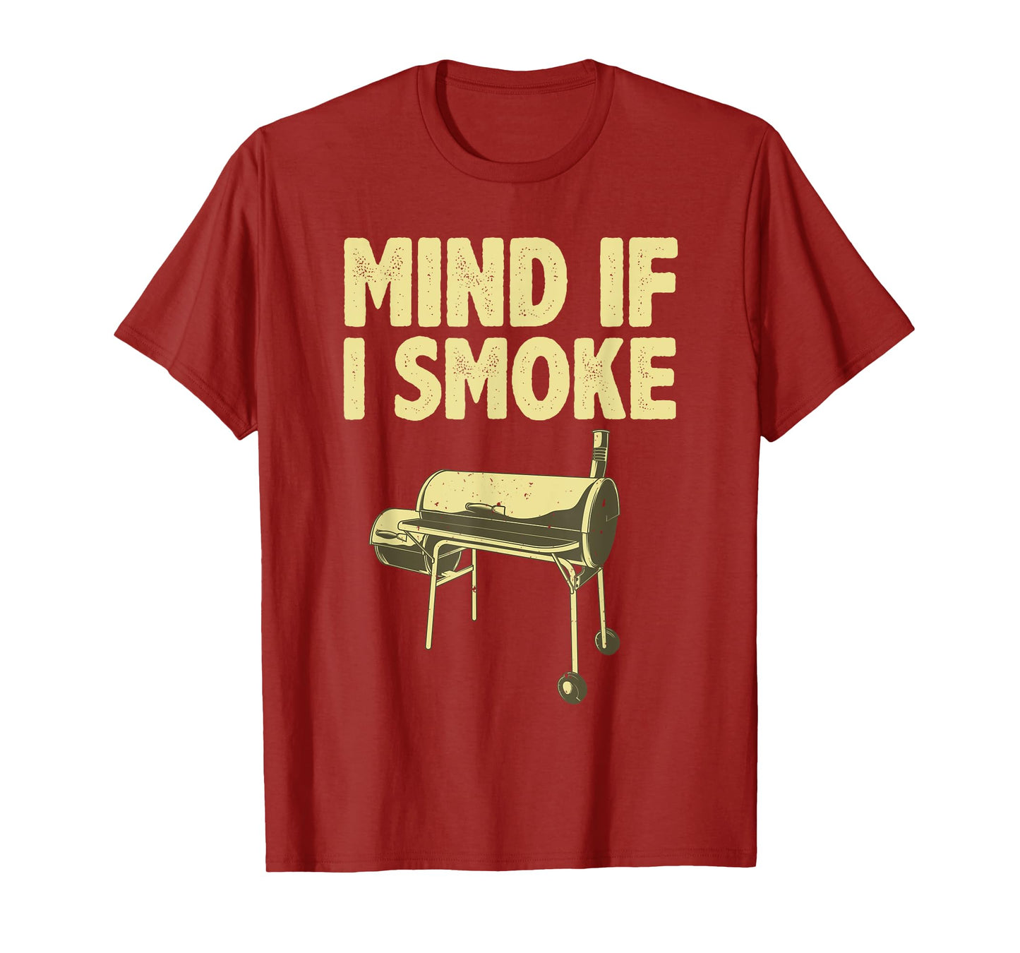 Smoking For Men Dad Grilling Meat BBQ Smoker Food Griller T-Shirt
