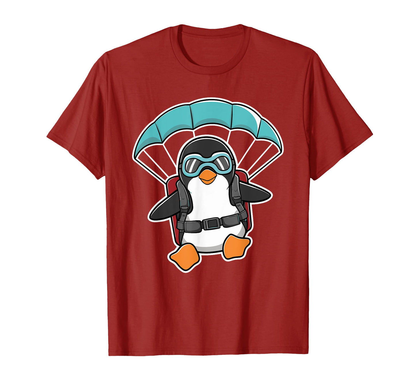 Paragliding Penguin Skydiving Parachute Skydiver T-Shirt