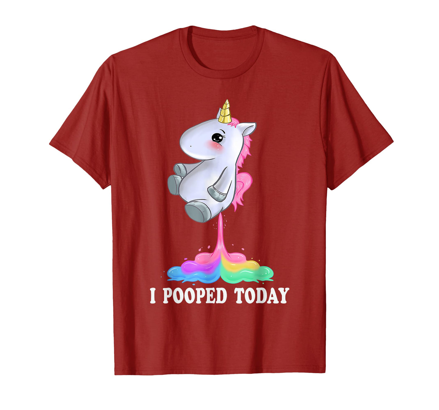 I Pooped Today Shirt With Funny Unicorn Tshirt T-Shirt