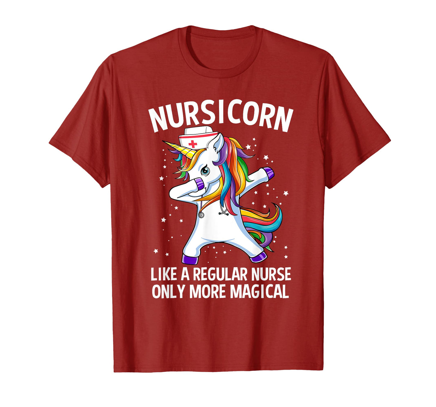 Dabbing Unicorn Nursicorn Funny Nurse T-Shirt