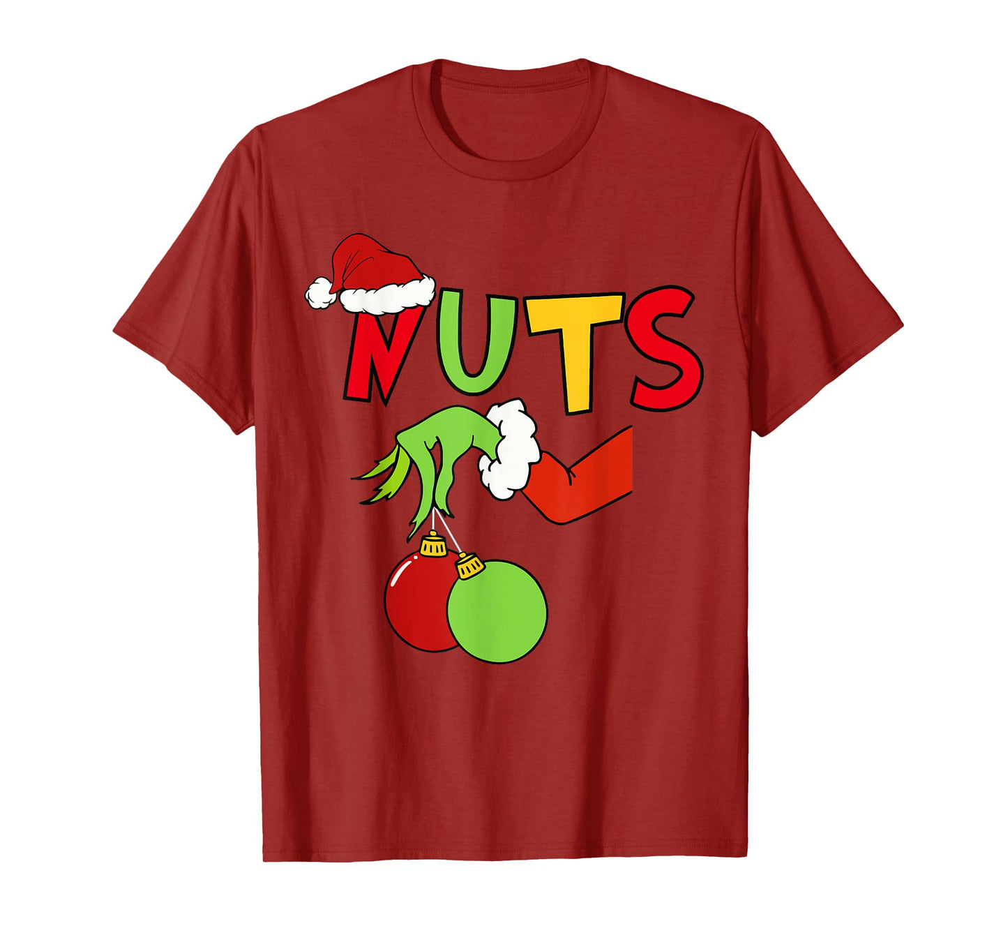 Chest Nuts Merry Christmas Shirt Xmas Matching Couples Men T-Shirt
