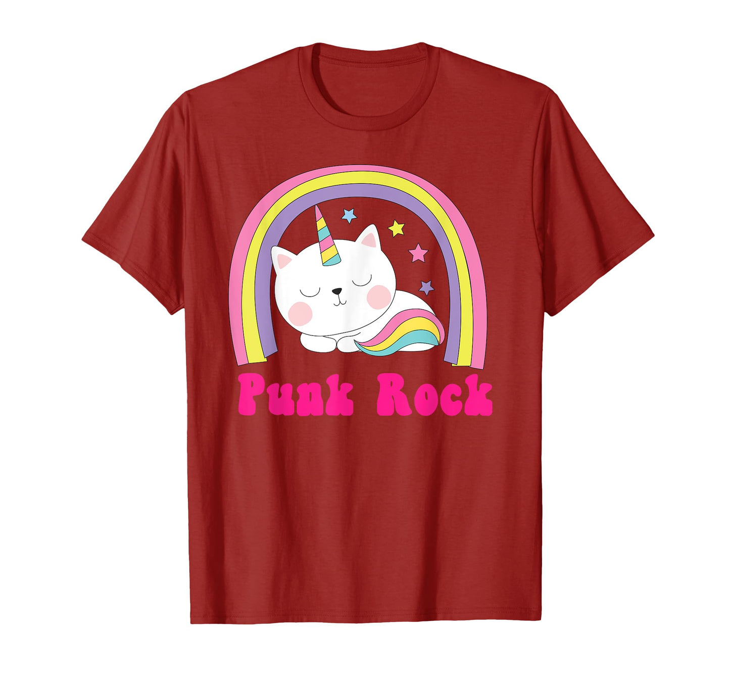 Punk Rock Shirt | Sarcastic Rainbow Funny Unicorn Punk Music T-Shirt