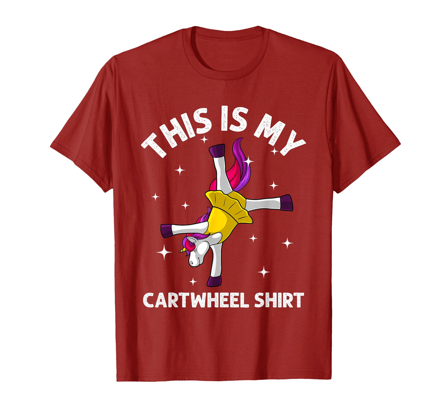 Cool Gymnastics For Women Girls Gymnast Unicorn Cartwheel T-Shirt