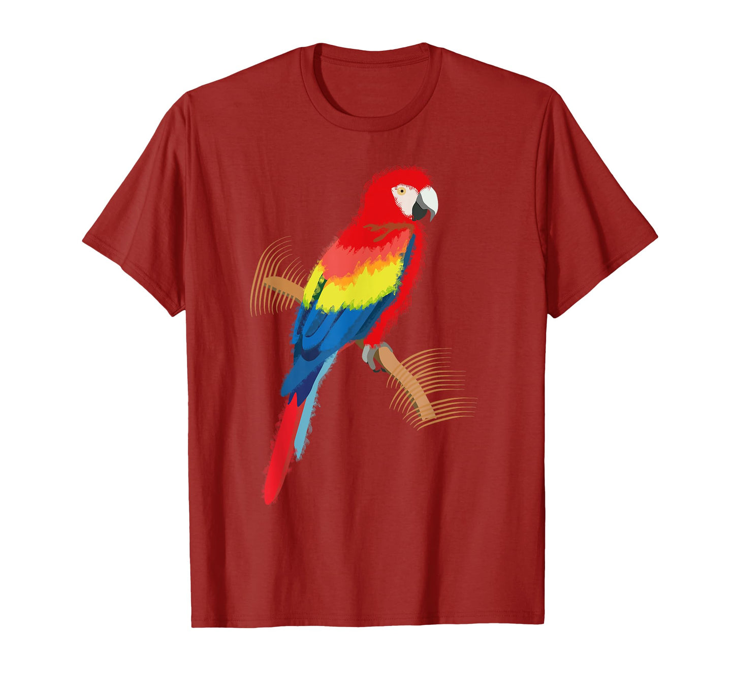 Parrot Scarlet Macaw Colourful T-Shirt