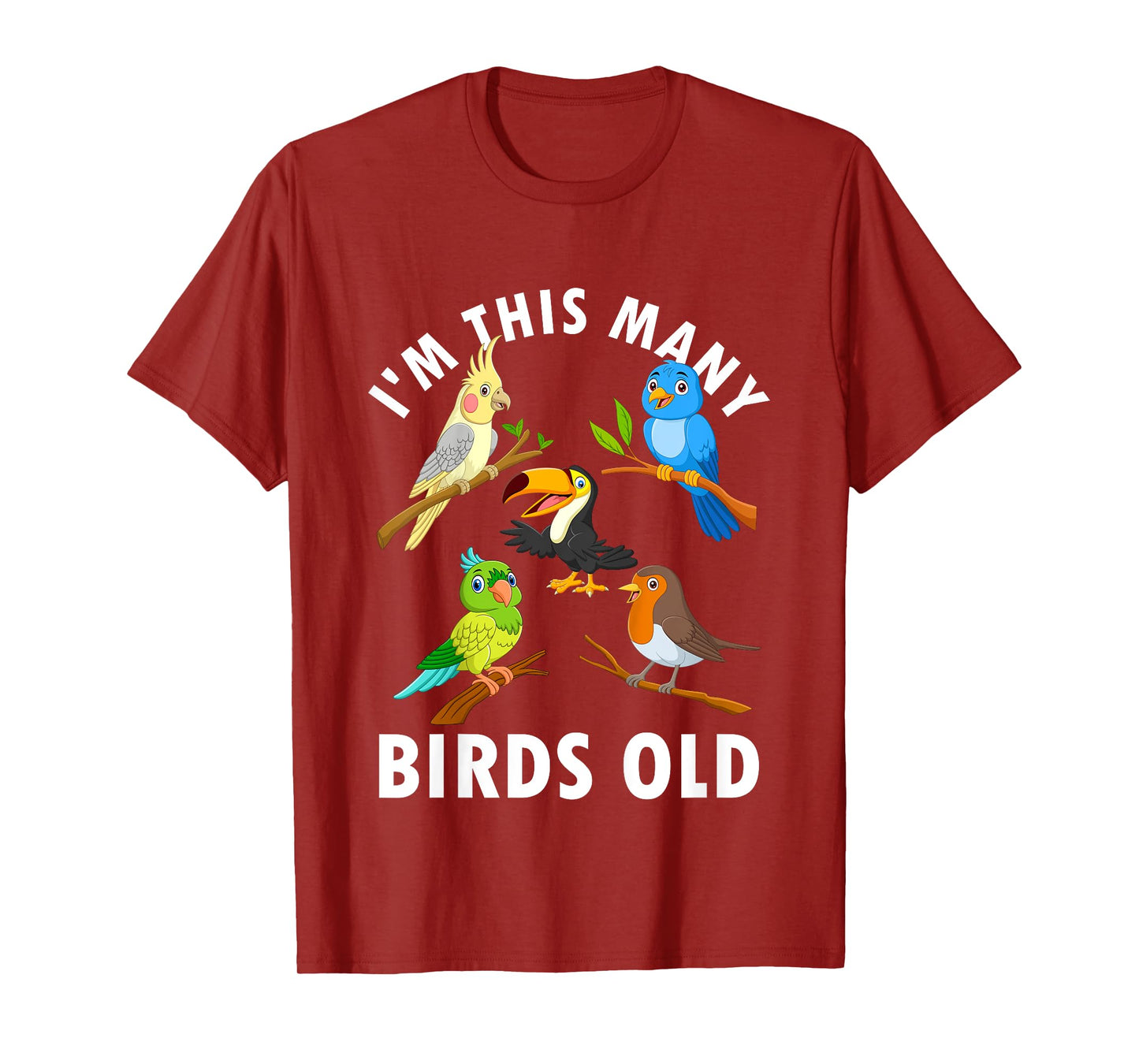 5 Year Old Birds Old 5th Birthday Kids T-Shirt