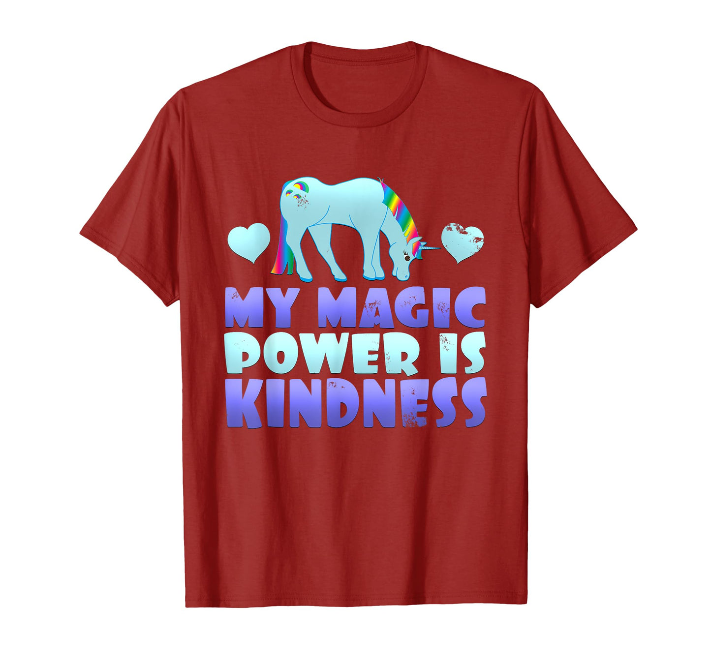 Cute Magic Power Is Kindness Unicorn Stop Bullying T-Shirt T-Shirt