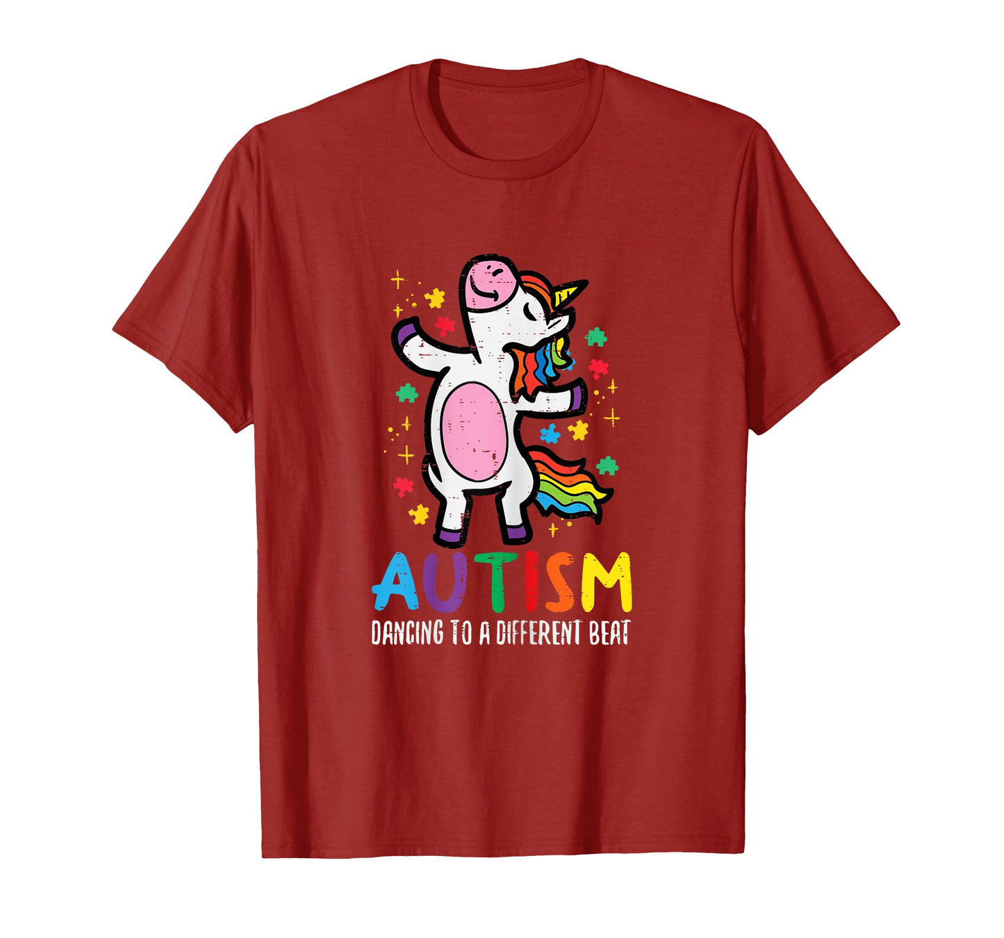 Autism Awareness Uncicorn Dancing Different Beat Girls Kids T-Shirt