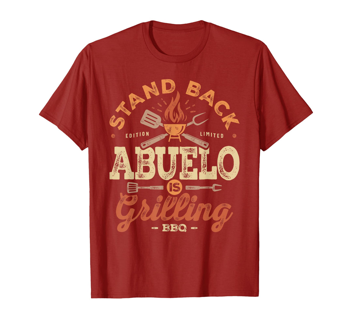 Stand Back Abuelo Is Grillin' Funny BBQ Grilling Abuelo T-Shirt
