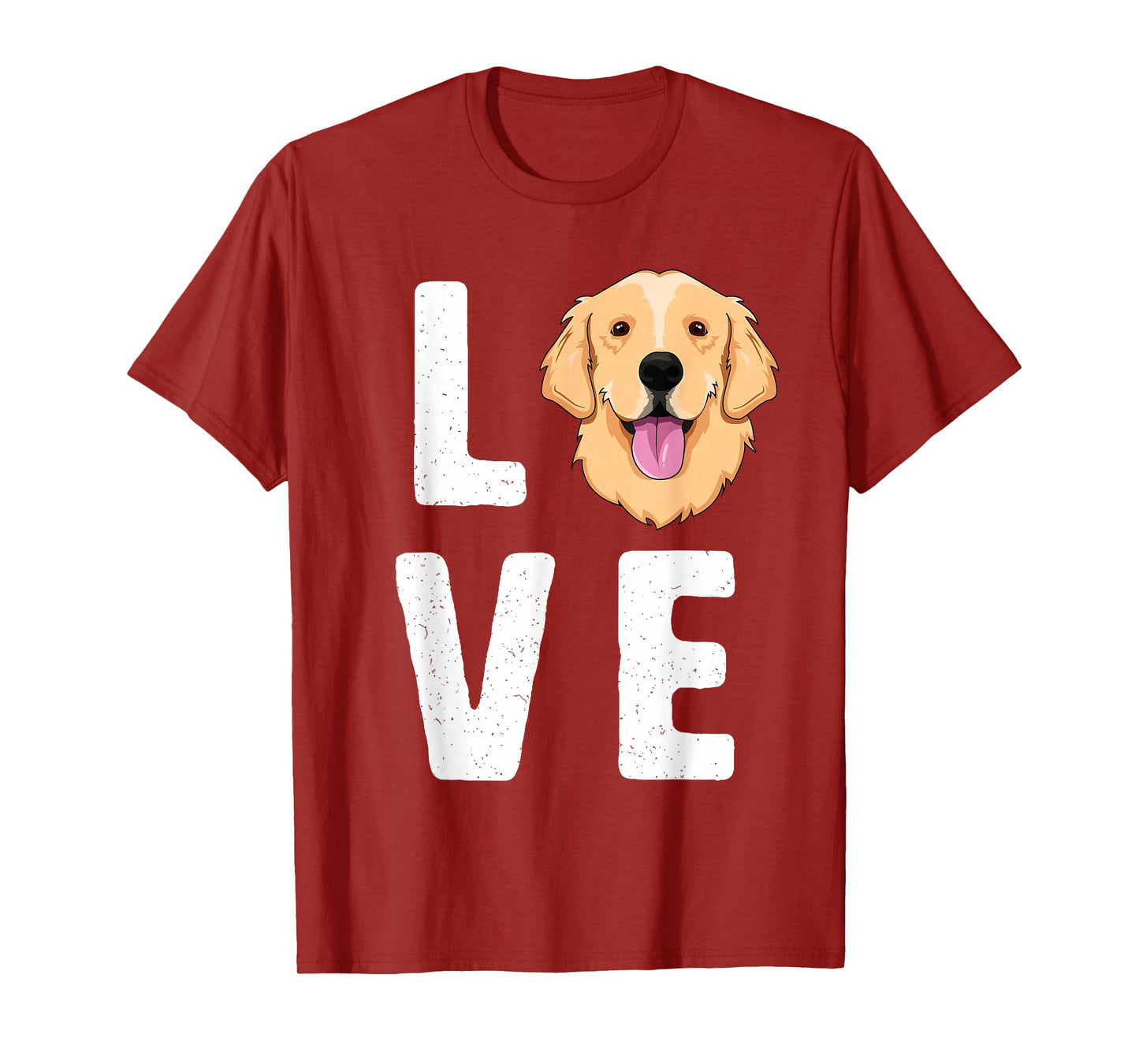 LOVE Golden Retrievers T-Shirt for Women KIds Dog Pet Gift T-Shirt