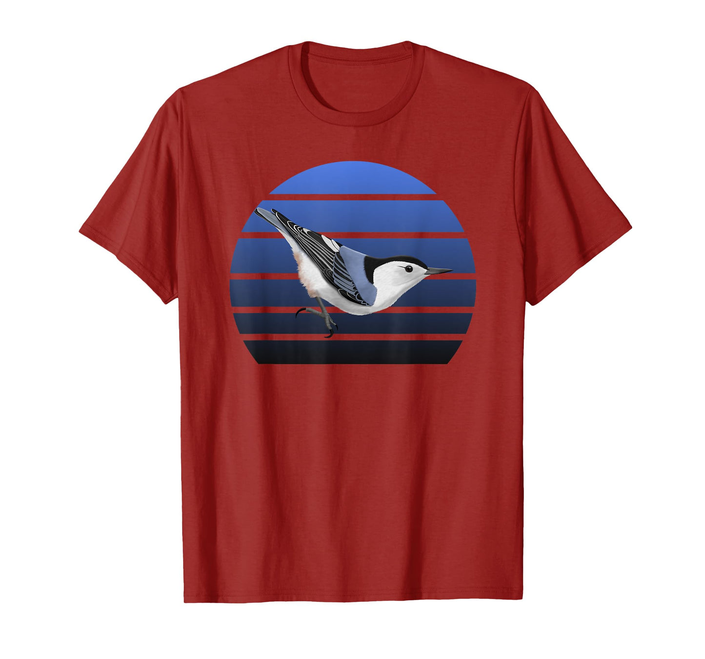 jz.birds White-Breasted Nuthatch Bird Birdlover Birdwatcher Biologist T-Shirt